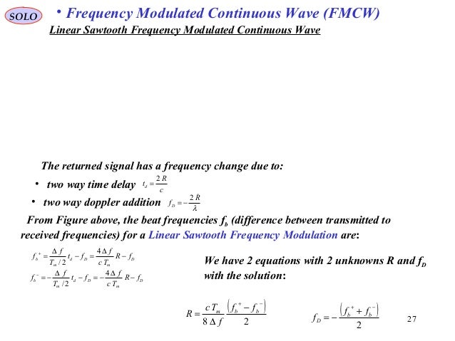 Design of MultiFrequency CW Radars Electromagnetics and Radar